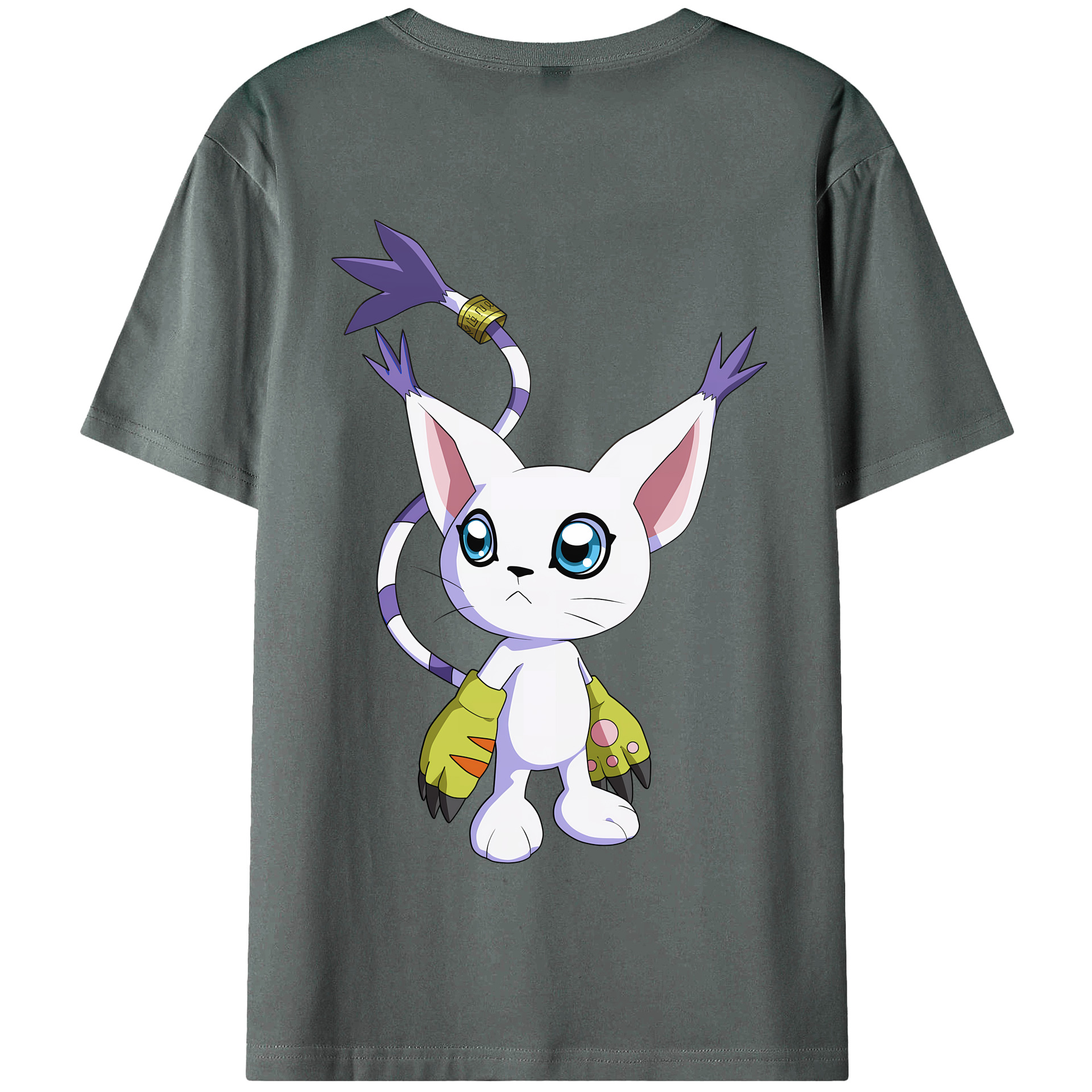 （画像用） Digimon デジタルモンスター/デジモン 綿100％半袖Tシャツ（背面プリント）